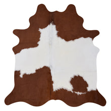 Load image into Gallery viewer, Cowhide Rug Brown and White