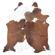 Load image into Gallery viewer, Cowhide Rug Brown and White