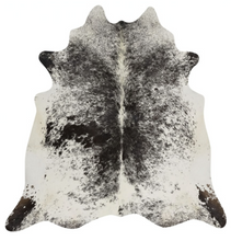 Load image into Gallery viewer, Real Cowhide rug Salt and Pepper Black and White | Decohides®