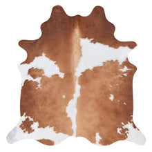 Load image into Gallery viewer, Cowhide Rug Brown and White