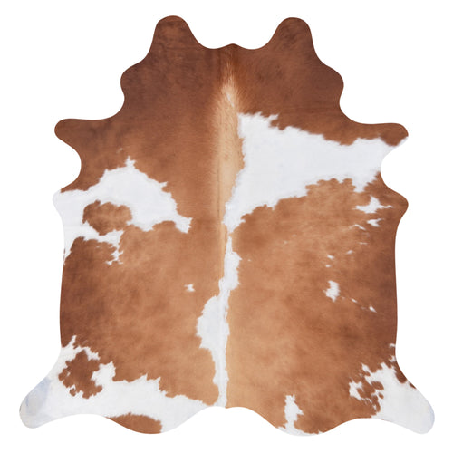 Cowhide Rug Brown and White