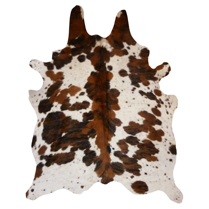 Real Cowhide Rug Spine Tricolor | Decohides®