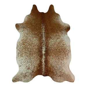 Real Cowhide Rug Salt and Pepper Brown and White | Decohides®