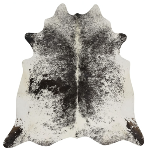 Real Cowhide rug Salt and Pepper Black and White | Decohides®